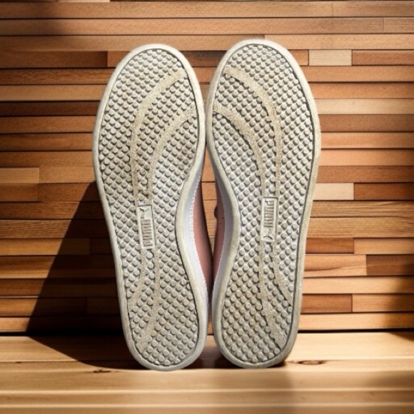 PUMA Smash V2 Women’s Leather Sneakers | Peach Beige | Size 7.5 | SoftFoam - Picture 6 of 6